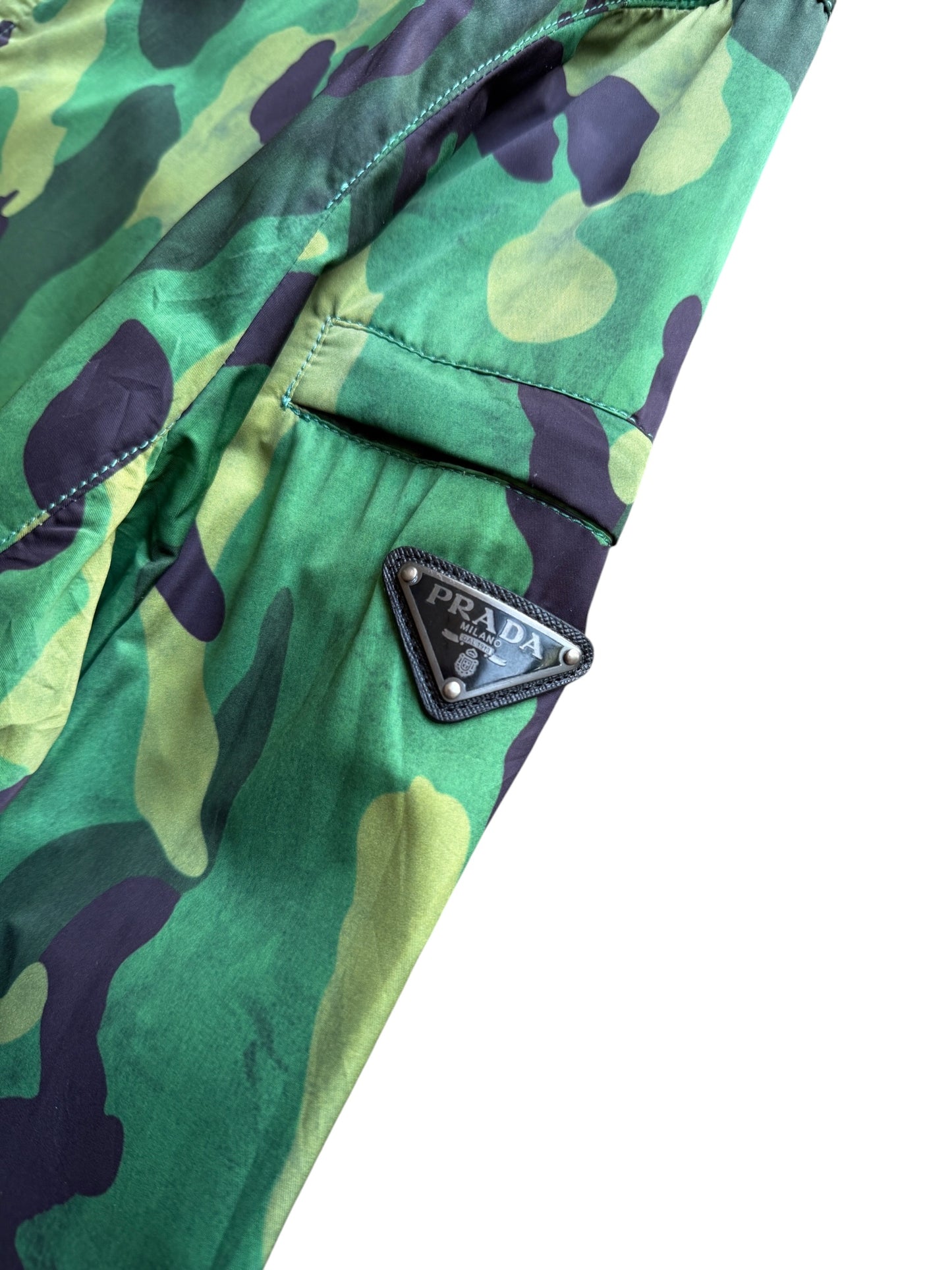 2014 Prada Milano Camo Nylon Jacket