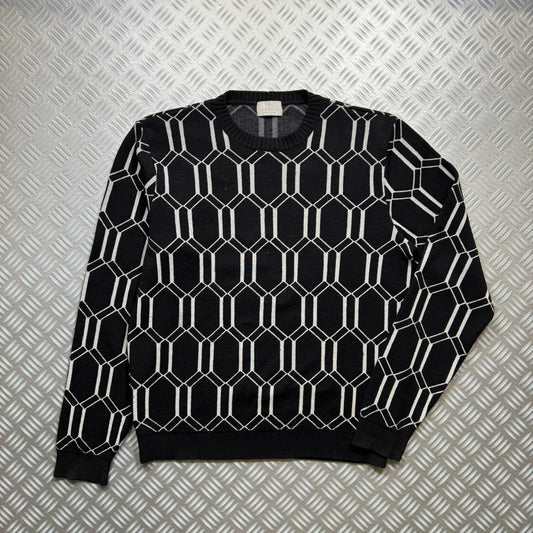Late 1990's Iceberg Chain Link Knitted Crew - Medium / Large