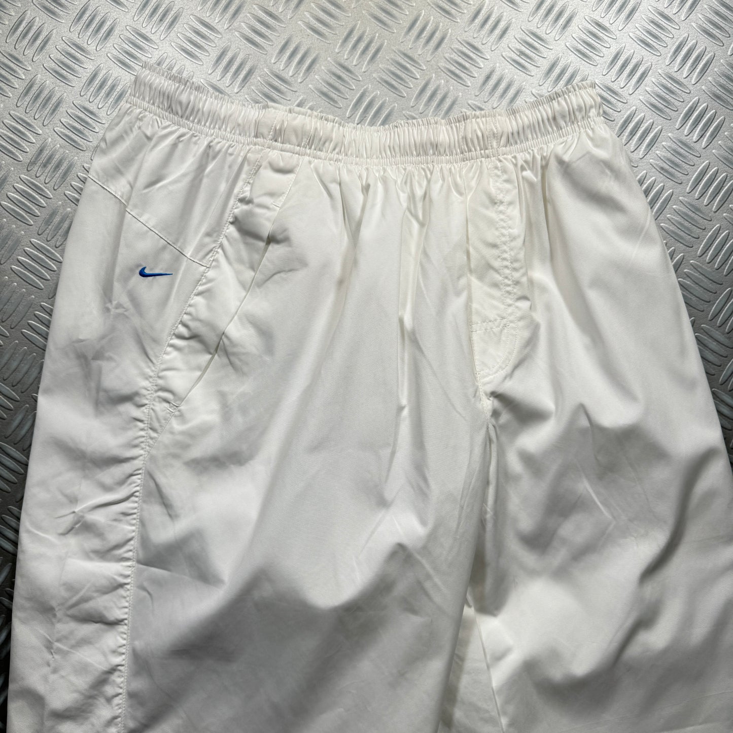 Early 2000's Nike Tuned Baggy White Track Pant