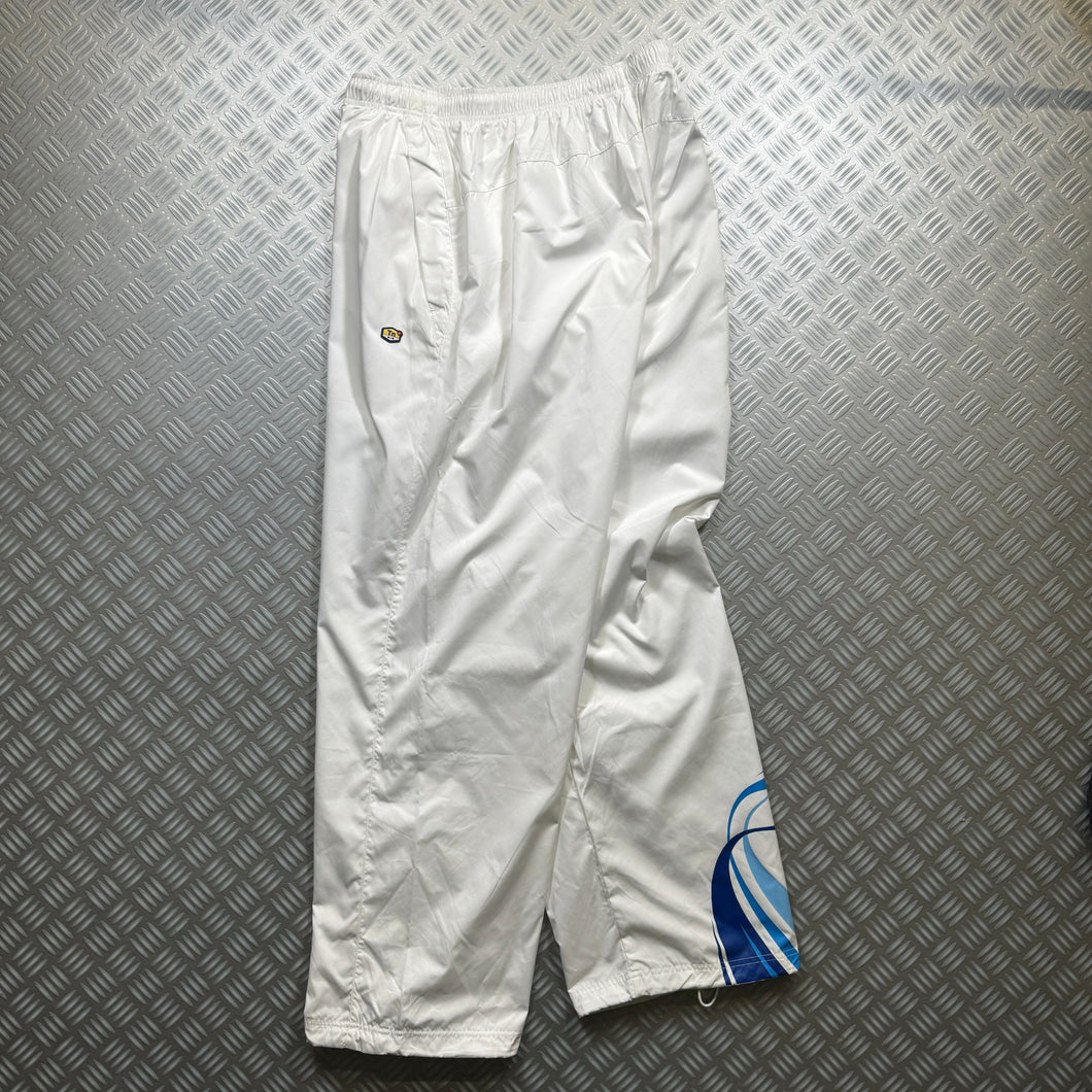 Early 2000's Nike Tuned Baggy White Track Pant - Extra Extra Large