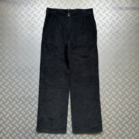Early 2000's Maharishi Jet Black Cords - 30" Waist