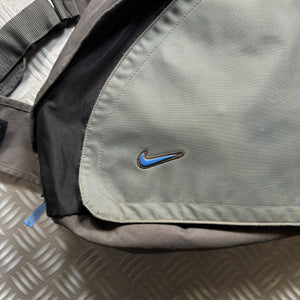 Nike Grey Velcro Front Flap Cross Body Bag