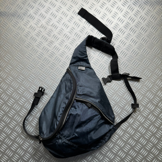 Early 2000's Nike Midnight Navy Tri-Harness Sling Bag