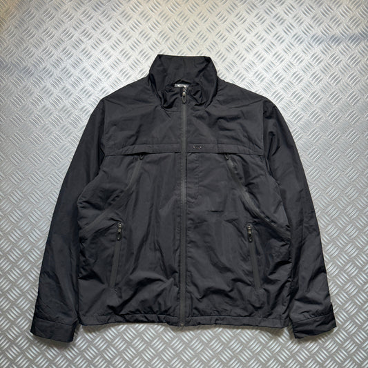 Early 2000's Oakley Software Jet Black Ventilated Jacket - Medium / Large