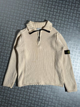 Carica l&#39;immagine nel visualizzatore di Gallery, Early 2000&#39;s Stone Island Knitted 1/4 Zip Sweater