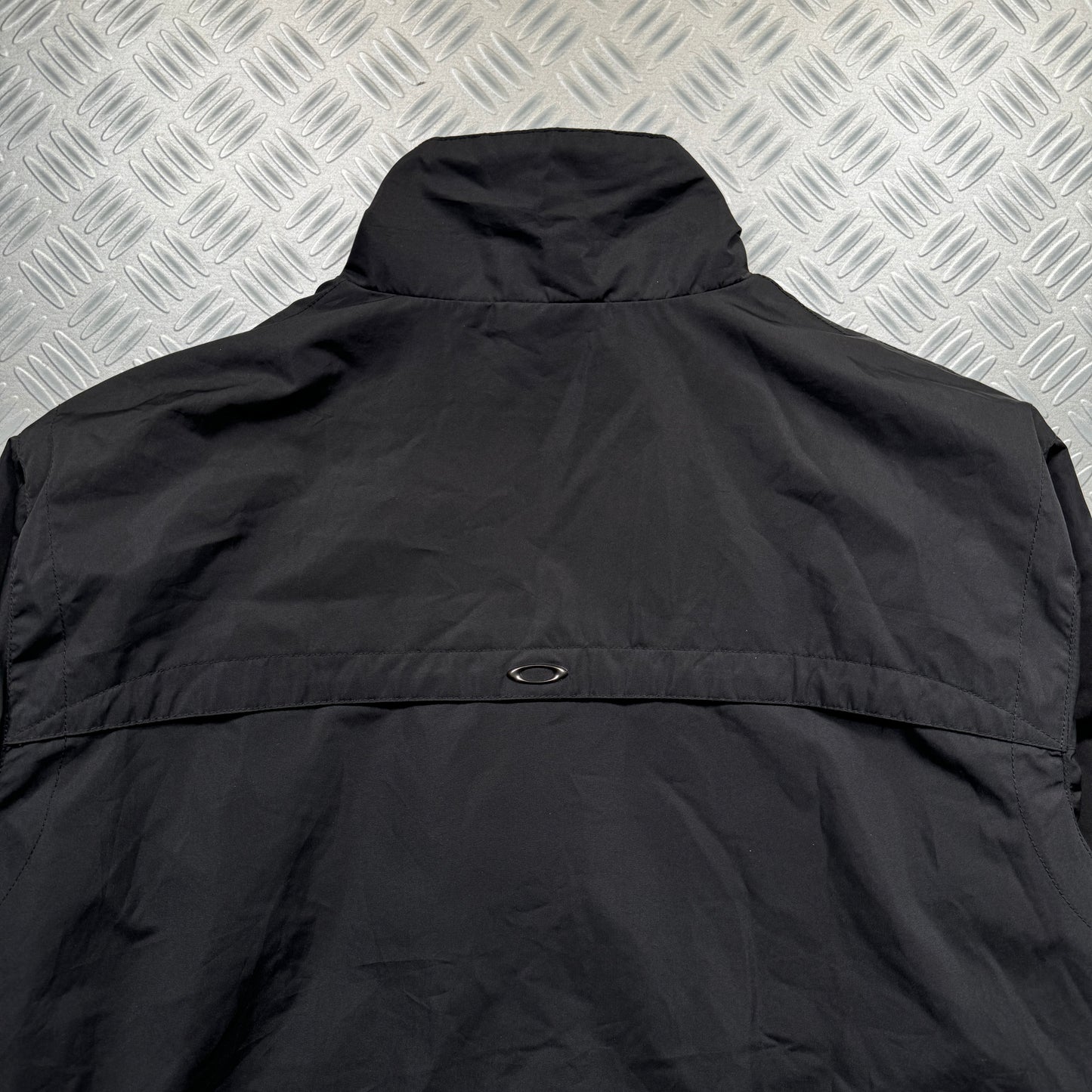 Early 2000's Oakley Software Jet Black Ventilated Jacket - Medium / Large