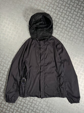 画像をギャラリービューアに読み込む, Early 2000&#39;s Prada Sport Gun Metal Grey Stash Pocket Nylon Hooded Jacket