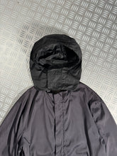 画像をギャラリービューアに読み込む, Early 2000&#39;s Prada Sport Gun Metal Grey Stash Pocket Nylon Hooded Jacket