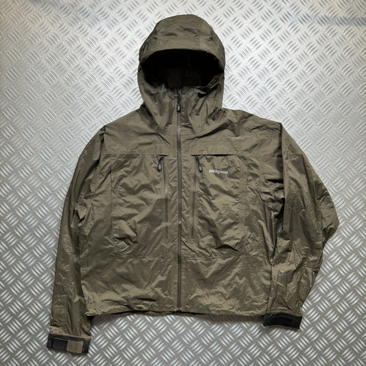 Early 2000's Patagonia Khaki Green Shell Jacket - Small