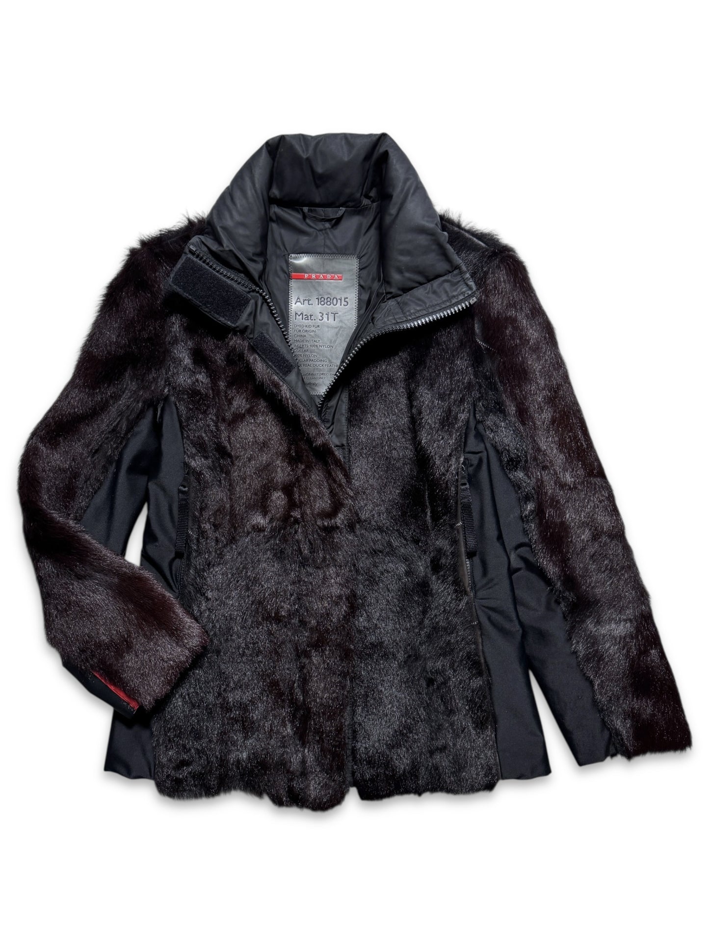 AW99' Prada Sport Jet Black Womens Jacket