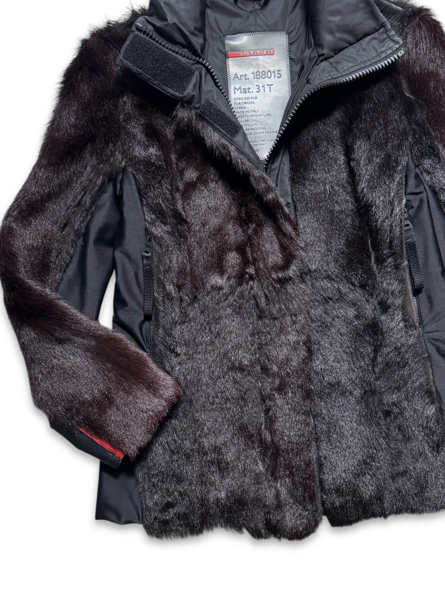 AW99' Prada Sport Jet Black Womens Jacket