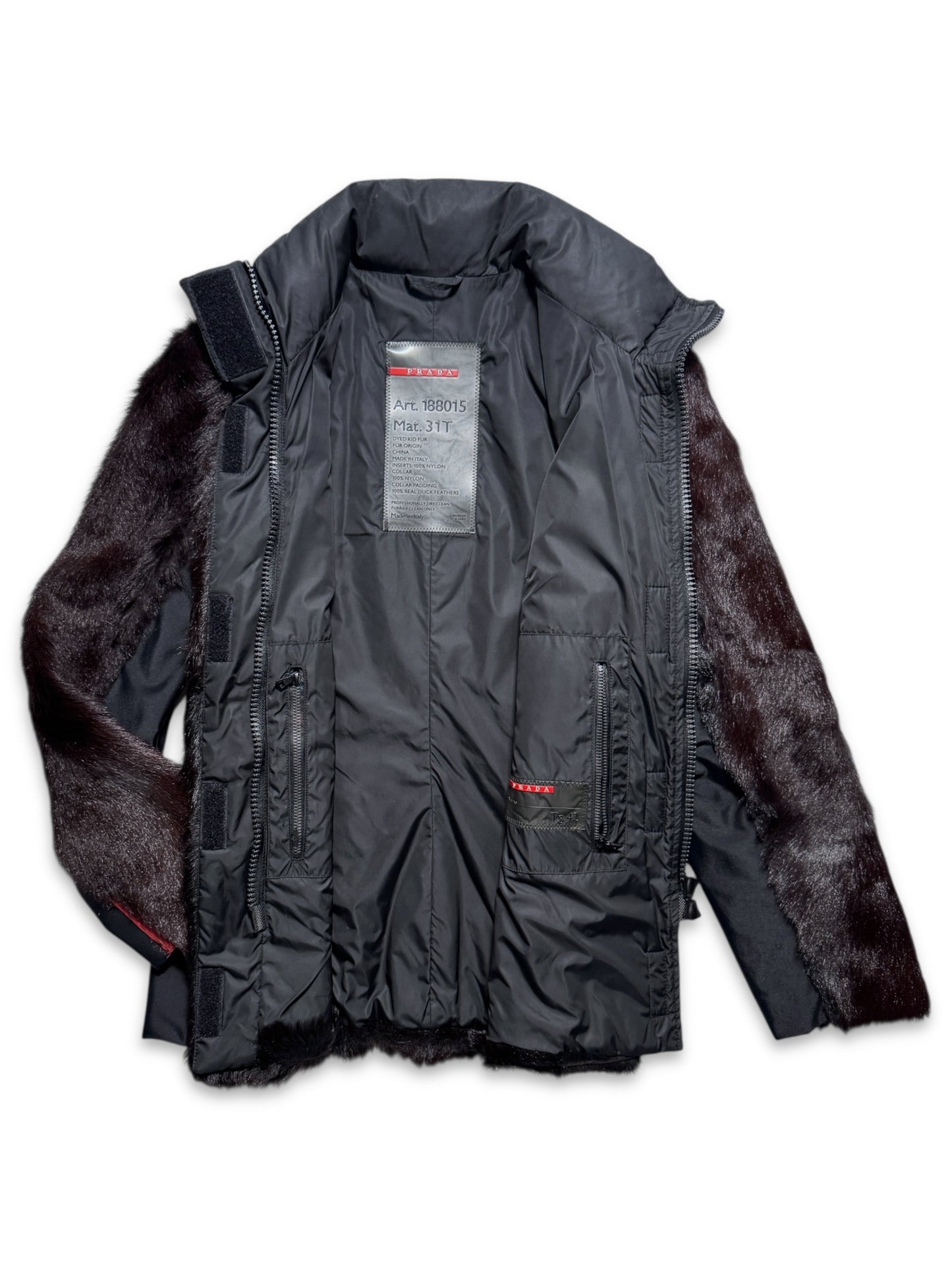 AW99' Prada Sport Jet Black Womens Jacket