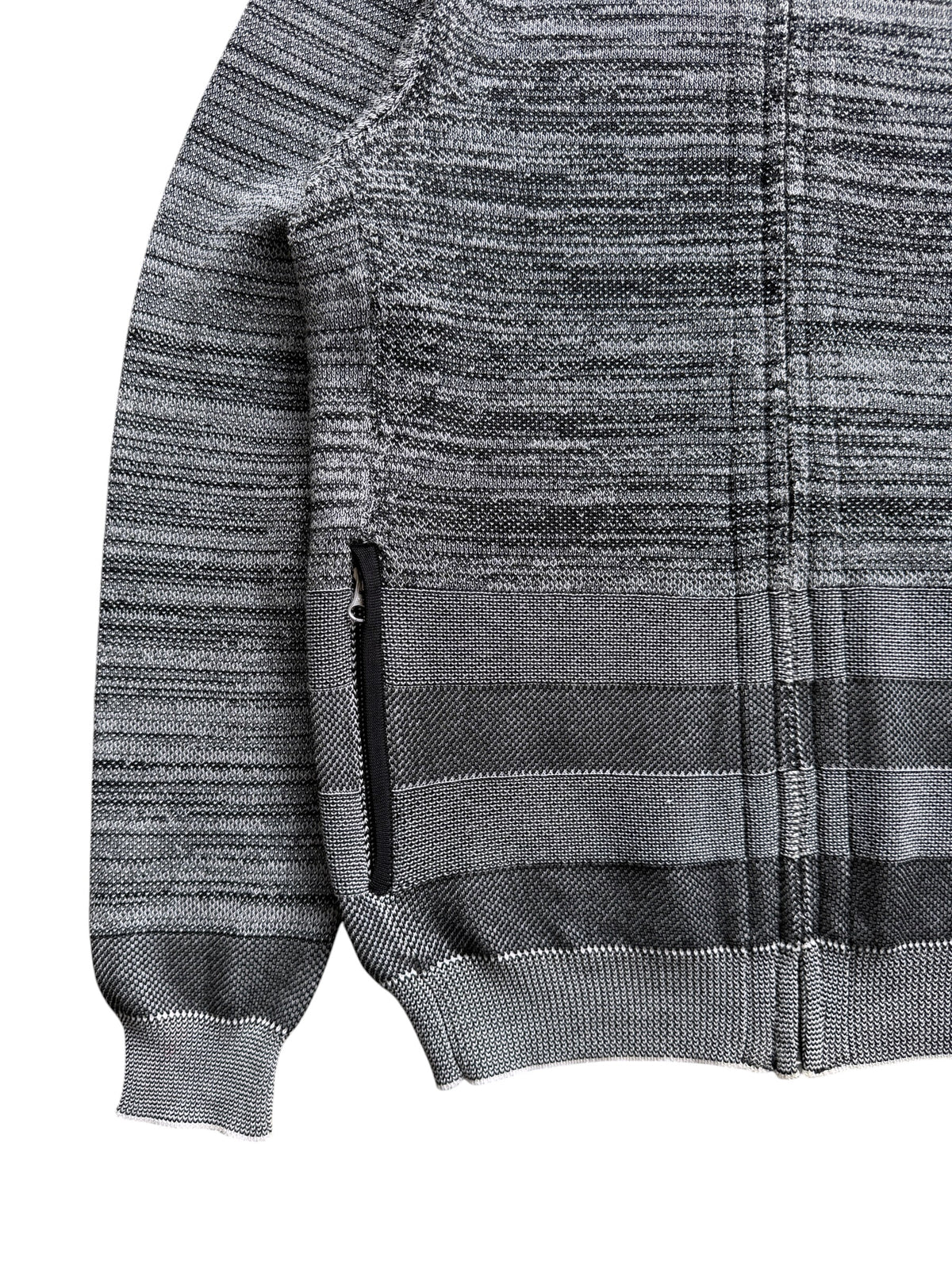 SS16’ Stone Island Shadow Project Grey Woven Zip Cardigan