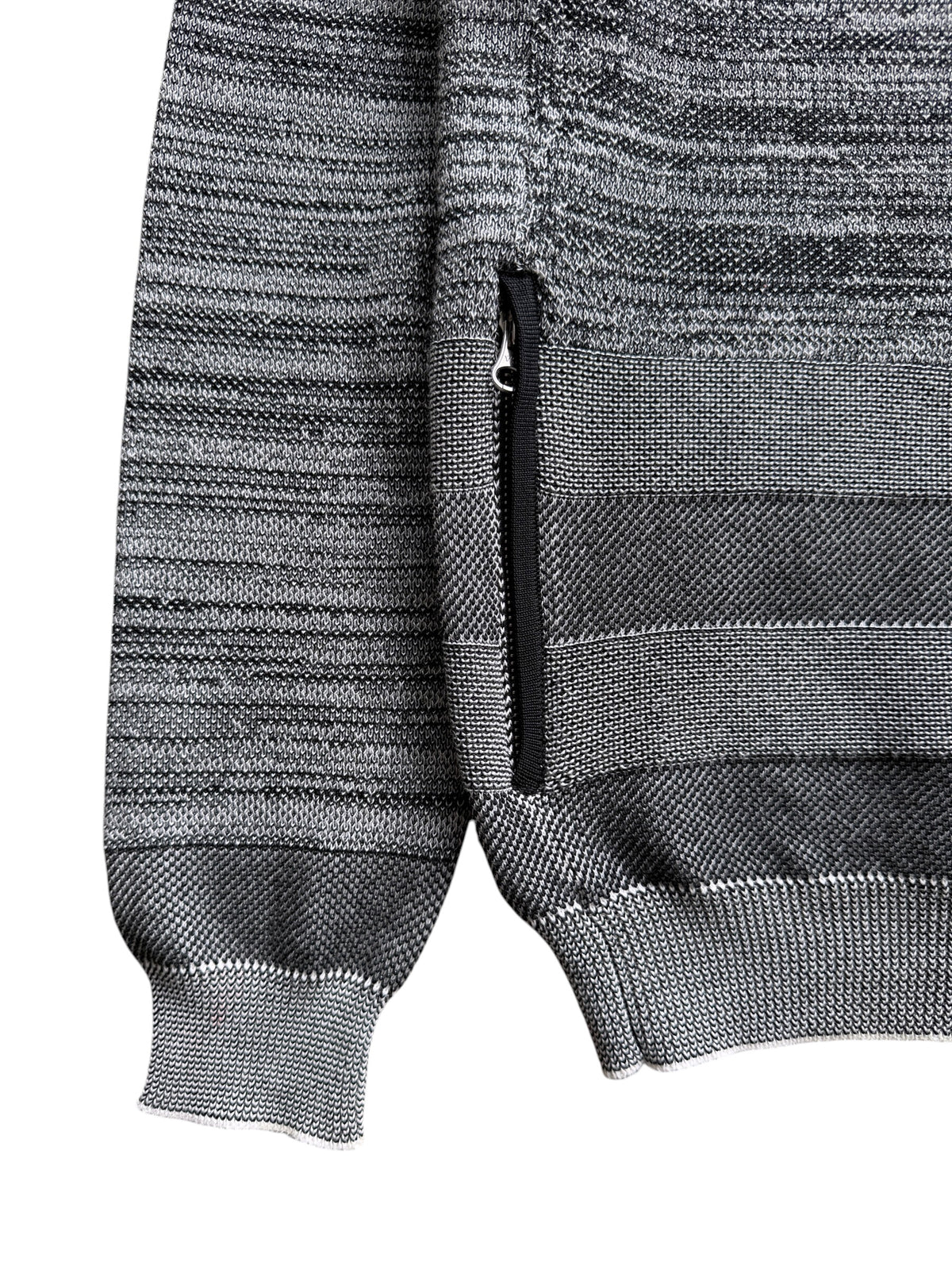 SS16’ Stone Island Shadow Project Grey Woven Zip Cardigan