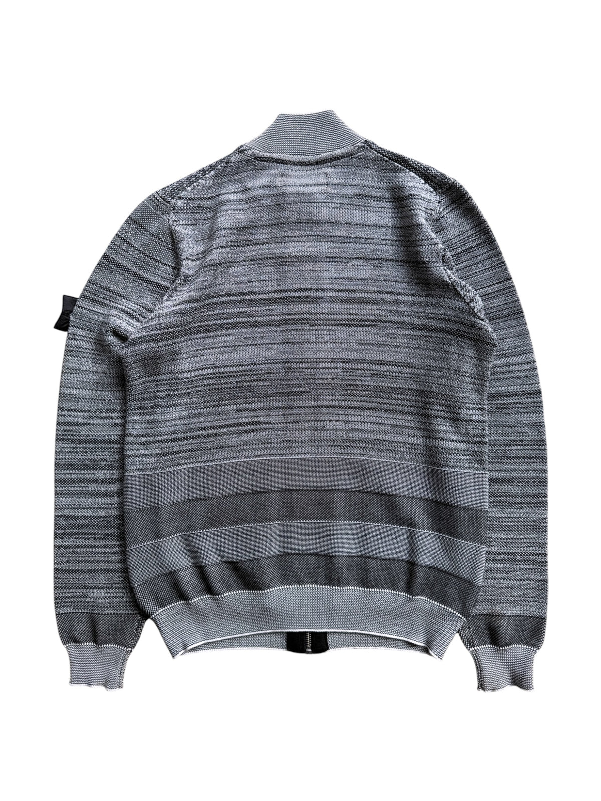 SS16’ Stone Island Shadow Project Grey Woven Zip Cardigan