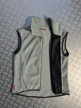 Carica l&#39;immagine nel visualizzatore di Gallery, Early 2000&#39;s Prada Sport Duck Egg Baby Blue/Grey Fleece Vest - Womens 6-8