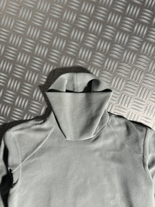 Early 2000's Prada Sport Duck Egg Baby Blue/Grey Roll Neck Fleece