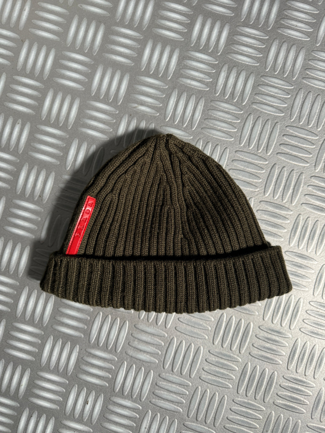 Early 2000's Prada Sport Khaki Knitted Beanie