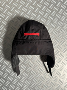 Early 2000's Prada Sport Padded Nylon Dog Ear Flight Cap