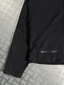 Early 2000's Nike 24/7 365 Jet Black Panelled Track Jacket