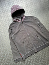 Carica l&#39;immagine nel visualizzatore di Gallery, Early 2000&#39;s Prada Main Line Baby Pink Nylon Hood Zipped Hoodie - Medium