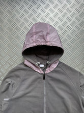 Carica l&#39;immagine nel visualizzatore di Gallery, Early 2000&#39;s Prada Main Line Baby Pink Nylon Hood Zipped Hoodie - Medium