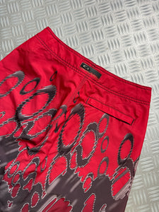 Early 2000's Oakley All Over Print Board Shorts - 30" Waist