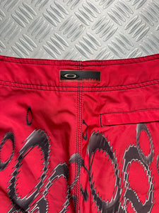 Early 2000's Oakley All Over Print Board Shorts - 30" Waist