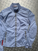 Charger l&#39;image dans la galerie, SS00&#39; Prada Sport Baby Blue Nylon Padded Biker Jacket - Womens 6-8