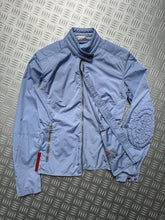 Load image into Gallery viewer, SS00&#39; Prada Sport Baby Blue Nylon Padded Biker Jacket