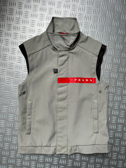 SS99' Prada Grey Gore-Tex Sailing Vest - Small