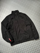 画像をギャラリービューアに読み込む, Early 2000&#39;s Prada Sport Jet Black Harrington Jacket - Extra Large