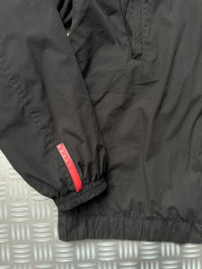 Early 2000's Prada Sport Jet Black Harrington Jacket - Extra Large