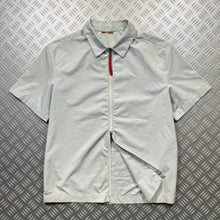 Carica l&#39;immagine nel visualizzatore di Gallery, Early 2000&#39;s Prada Sport Baby Blue Nylon Zipped Shirt - Medium / Large