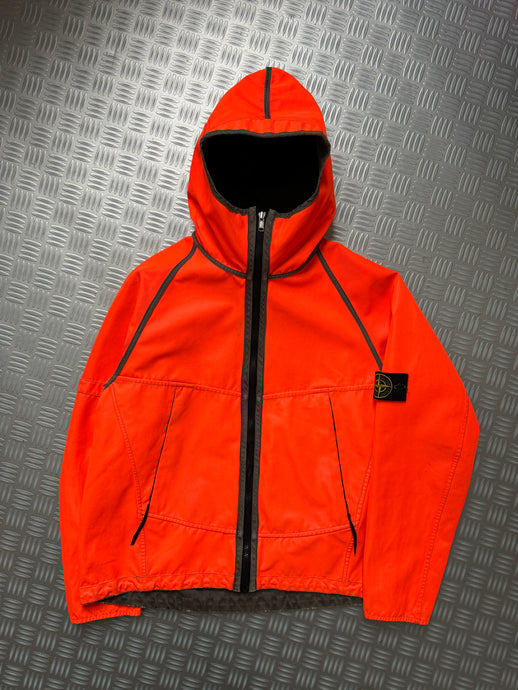 AW05' Stone Island Fluorescent Orange Reversible Jacket - Medium / Large