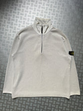 Carica l&#39;immagine nel visualizzatore di Gallery, Late 1990&#39;s Stone Island Ribbed Cotton 1/4 Zip - Extra Large