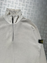 Carica l&#39;immagine nel visualizzatore di Gallery, Late 1990&#39;s Stone Island Ribbed Cotton 1/4 Zip - Extra Large