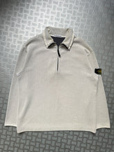 Carica l&#39;immagine nel visualizzatore di Gallery, Late 1990&#39;s Stone Island Ribbed Cotton 1/4 Zip - Extra Large