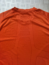 画像をギャラリービューアに読み込む, Early 2000&#39;s Salomon Bright Orange Futuristic Graphic Tee - Extra Large