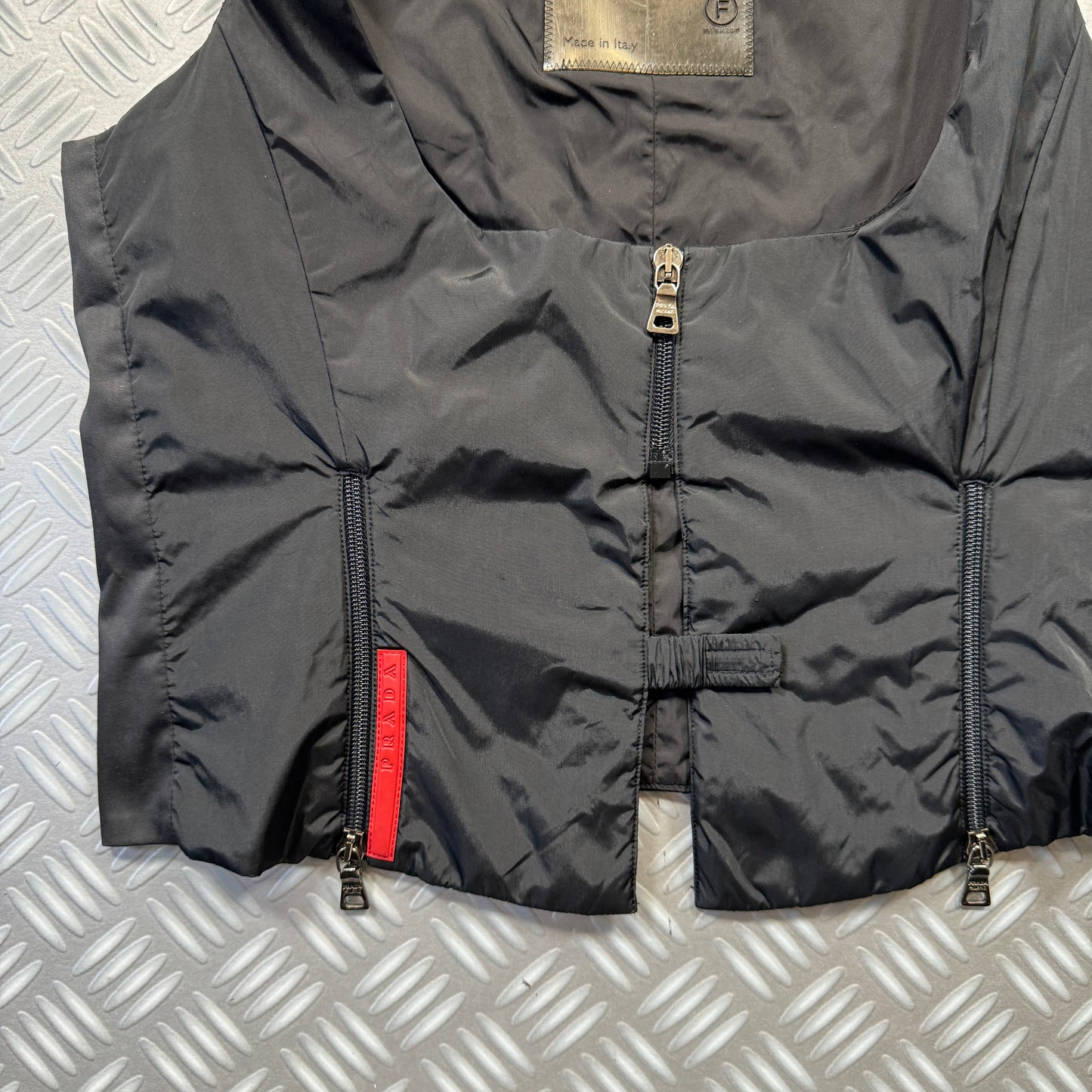 AW99' Prada Sport Jet Black Technical Vest