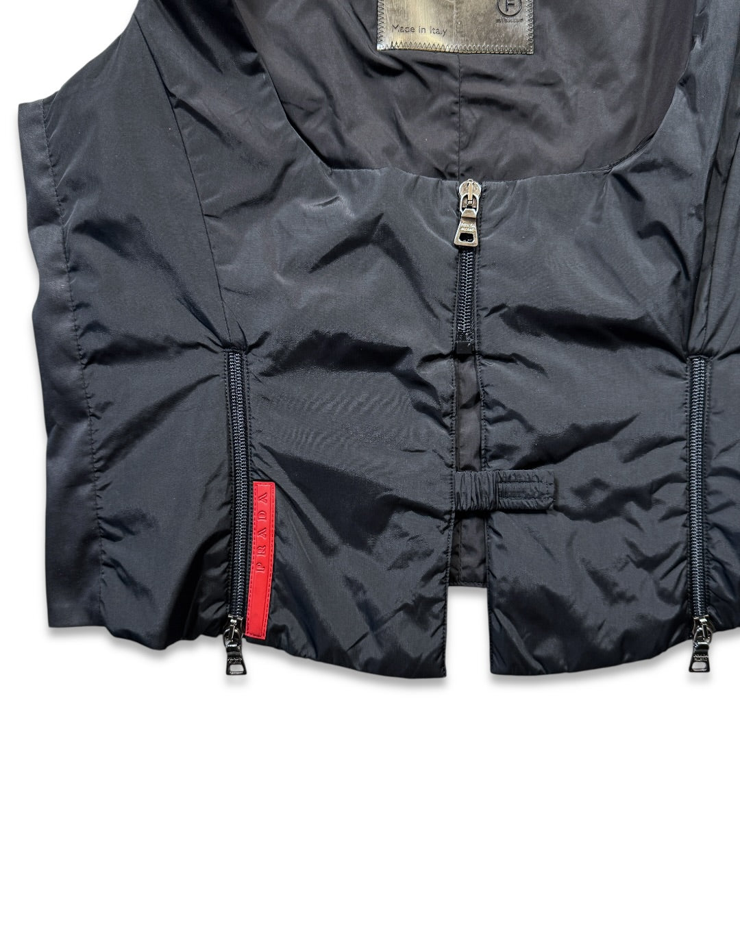 AW99' Prada Sport Jet Black Technical Vest