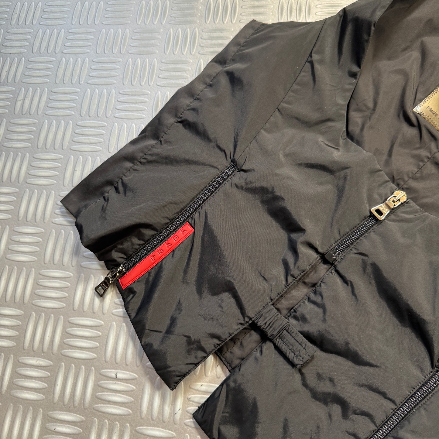 AW99' Prada Sport Jet Black Technical Vest