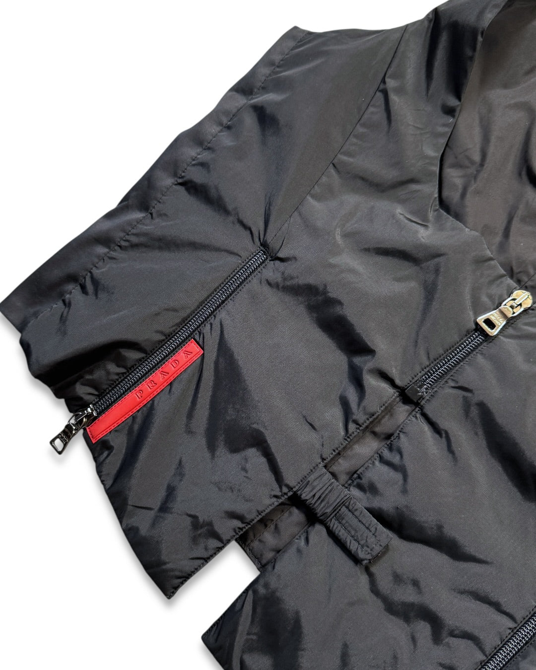 AW99' Prada Sport Jet Black Technical Vest
