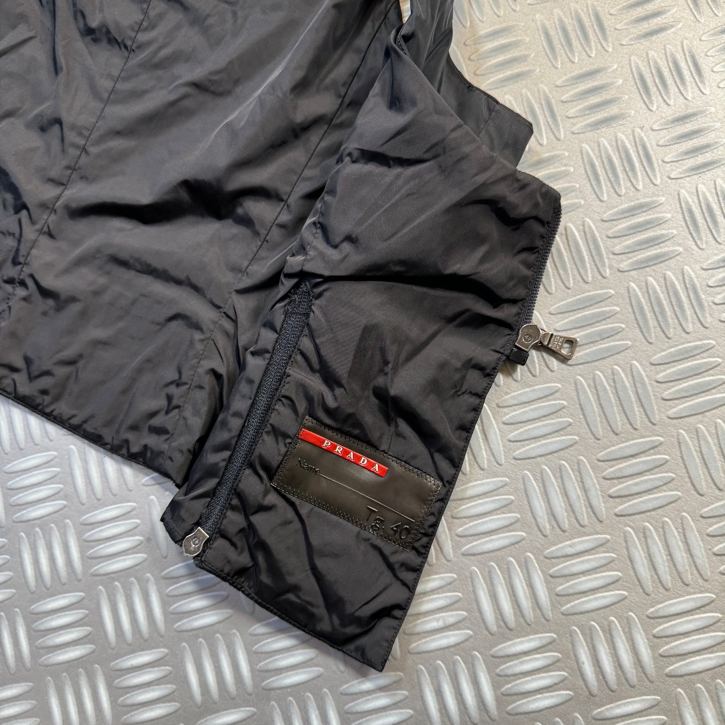 AW99' Prada Sport Jet Black Technical Vest