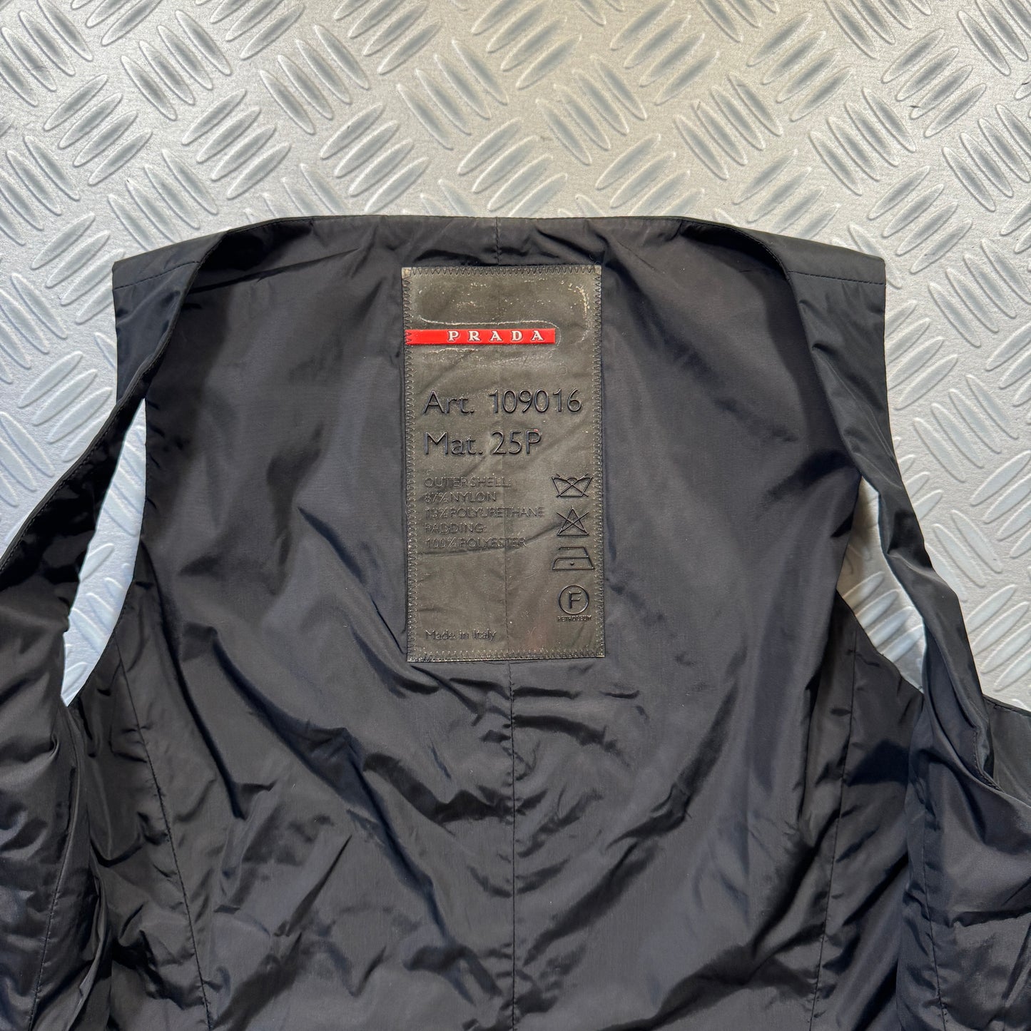 AW99' Prada Sport Jet Black Technical Vest