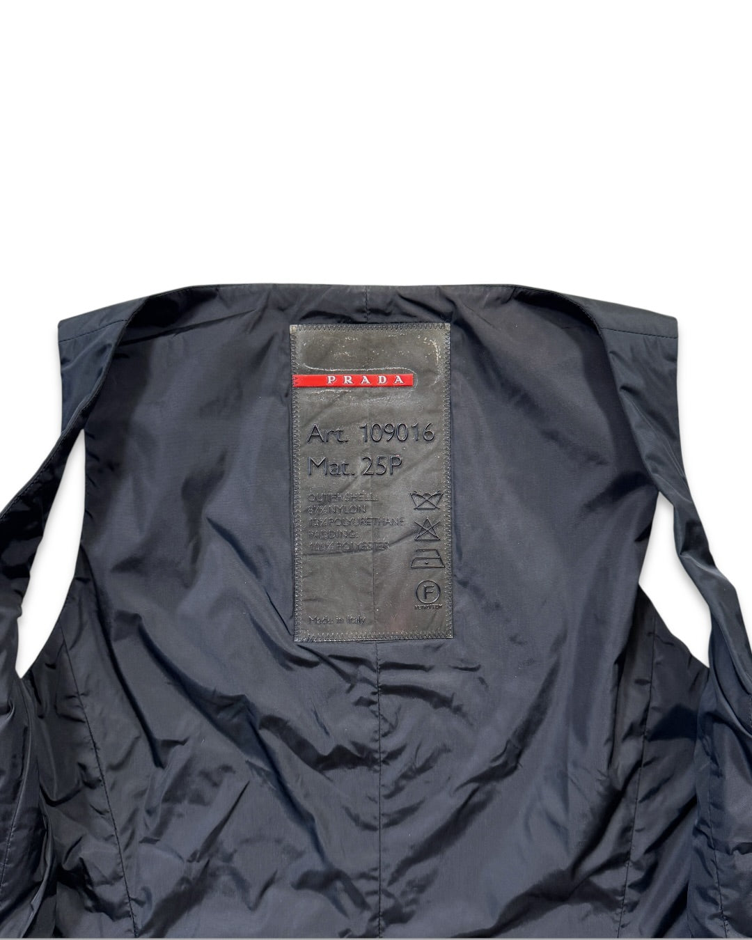 AW99' Prada Sport Jet Black Technical Vest