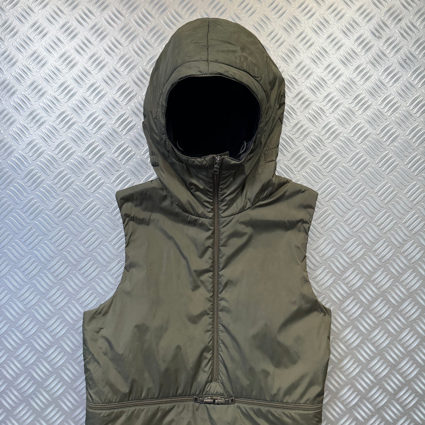 FW99' Prada Sport Packable Hooded Pullover Vest - Small / Medium