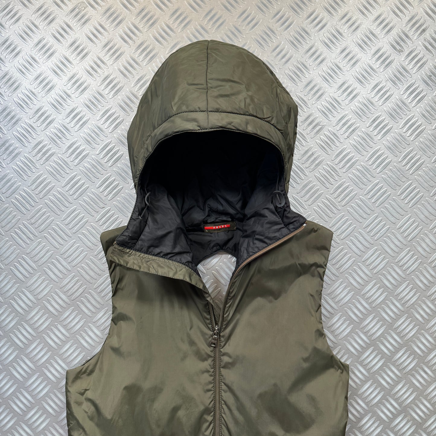 FW99' Prada Sport Packable Hooded Pullover Vest - Small / Medium
