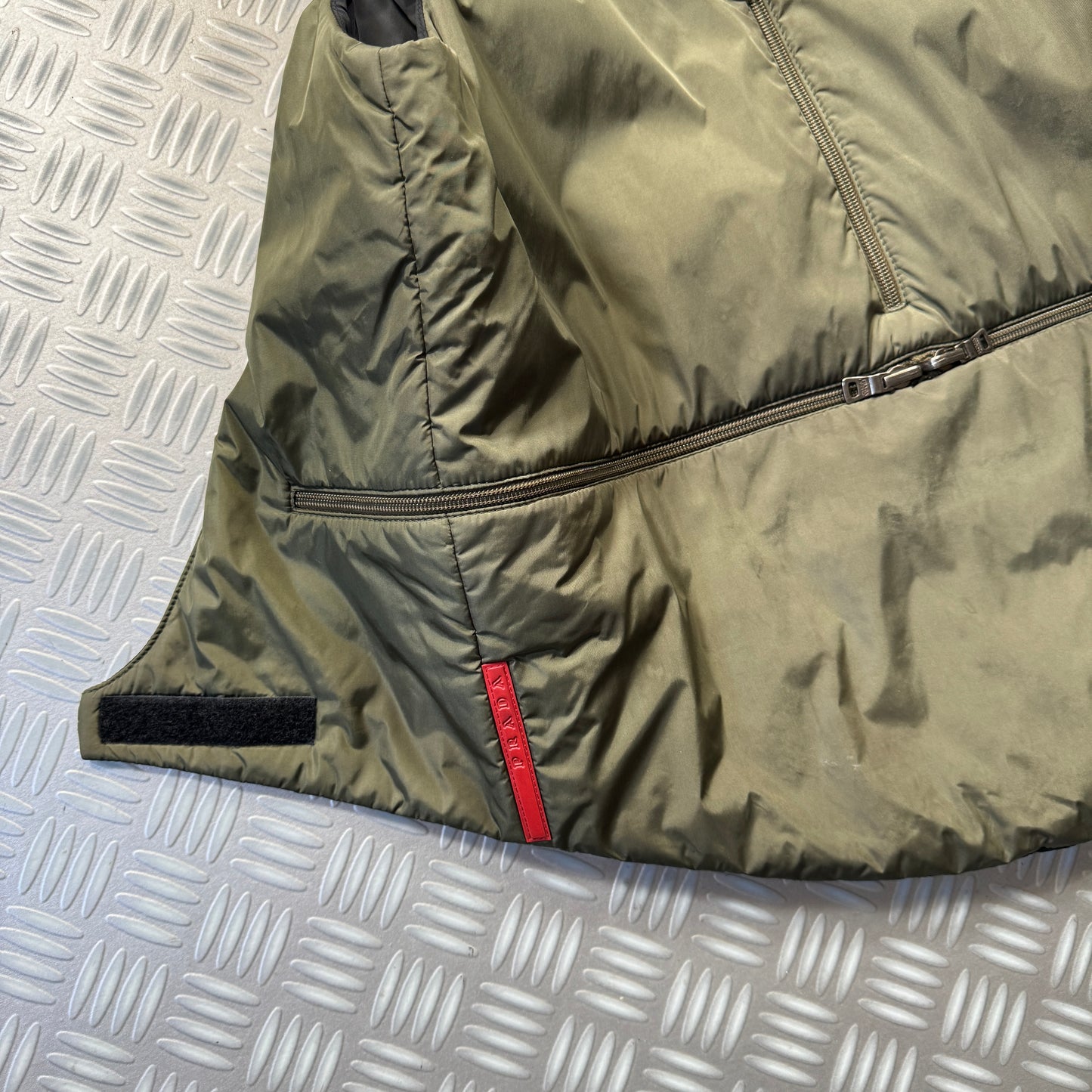 FW99' Prada Sport Packable Hooded Pullover Vest - Small / Medium