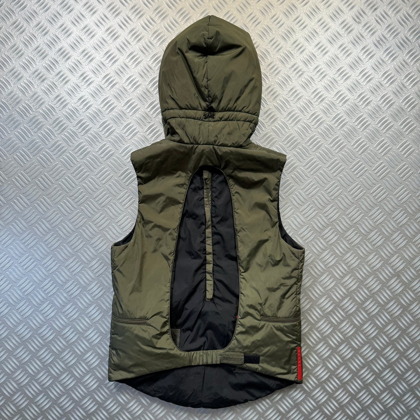 FW99' Prada Sport Packable Hooded Pullover Vest - Small / Medium